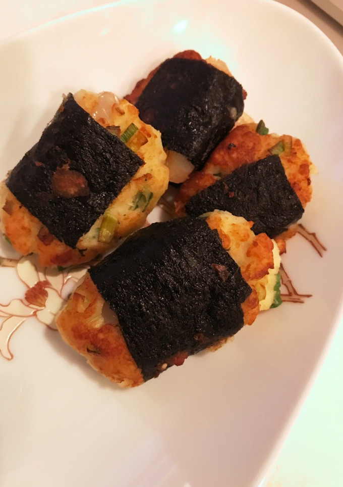 海老とはんぺんの海苔はさみ焼き-レシピのメイン写真
