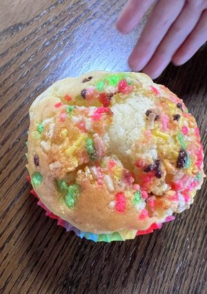 卵不使用　カラフルバナナカップケーキ-レシピのメイン写真