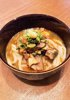 冷たいサバ缶うどん-レシピのメイン写真
