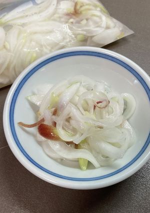 新玉ねぎと茗荷の酢の物-レシピのメイン写真