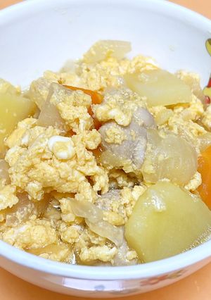 【保育園給食】親子煮-レシピのメイン写真