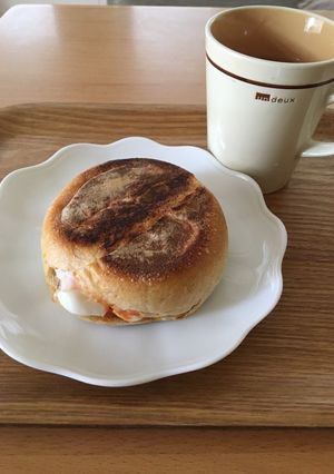 ゆで卵のホットサンド-レシピのメイン写真