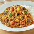 夏野菜のカラフルキーマカレー