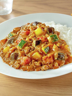 夏野菜のカラフルキーマカレー-レシピのメイン写真