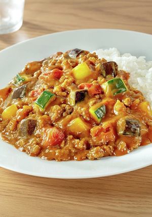 夏野菜のカラフルキーマカレー-レシピのメイン写真