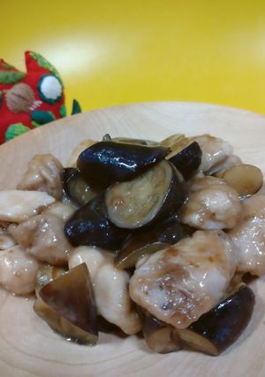 なすと鶏肉の甘酢炒め-レシピのメイン写真