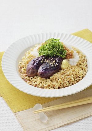 焼きなすの冷やしおろしラーメン-レシピのメイン写真