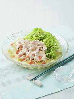 たっぷりレタスの梅しゃぶ冷やしらーめん-レシピのメイン写真