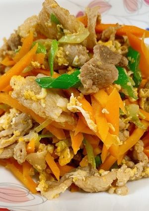 肉好きさん家の にんじんしりしり-レシピのメイン写真