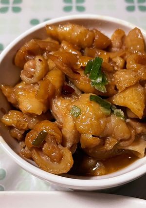 鶏皮の甘辛煮 おつまみにも-レシピのメイン写真