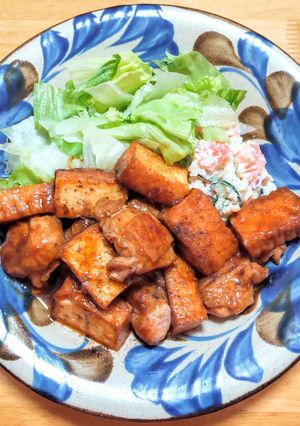 鶏もも肉と厚揚げの中華炒め-レシピのメイン写真