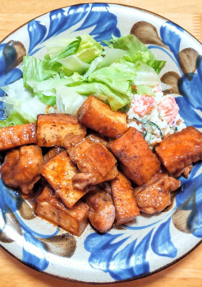 鶏もも肉と厚揚げの中華炒め-レシピのメイン写真