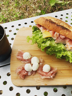 生ハムサンド(キャンプにて。)-レシピのメイン写真