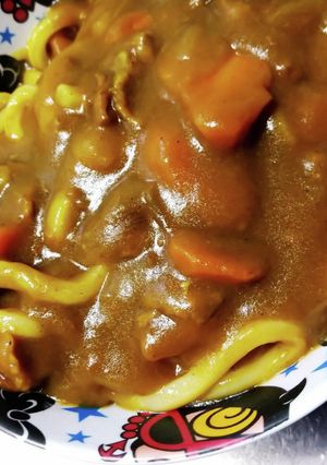 残りのカレーでカレーうどん-レシピのメイン写真