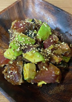 鰹たたきとアボカドユッケ風-レシピのメイン写真