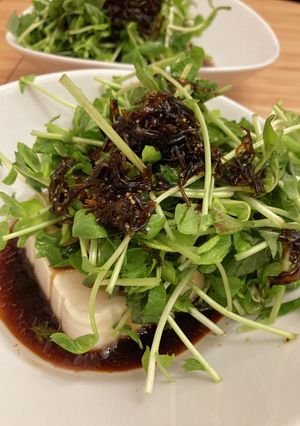 豆腐と豆苗の昆布サラダ-レシピのメイン写真