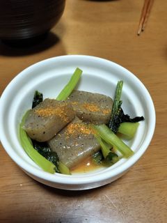 小松菜とコンニャクの炒めもの-レシピのメイン写真
