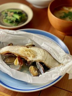 *白身魚のあさり蒸し*-レシピのメイン写真