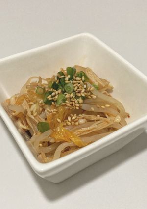 レンジで！もやしとえのきのキムチナムル-レシピのメイン写真