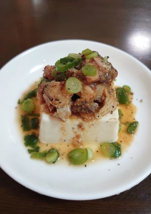 さば缶で冷や奴-レシピのメイン写真