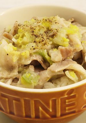 レンジで3分！ネギ塩豚丼-レシピのメイン写真
