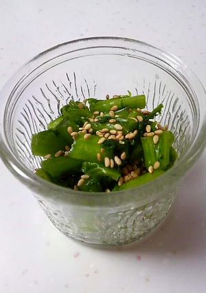 もったいないから…わさび菜の茎の浅漬け-レシピのメイン写真