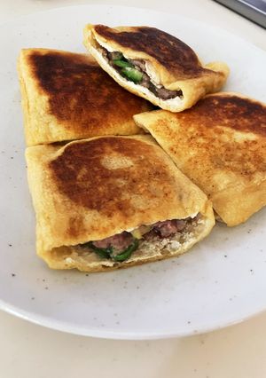 うすあげの肉詰め-レシピのメイン写真