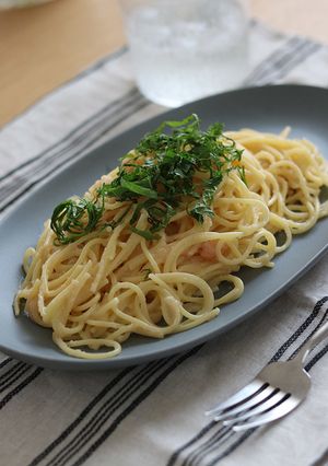 レンジで簡単！和風明太パスタ-レシピのメイン写真