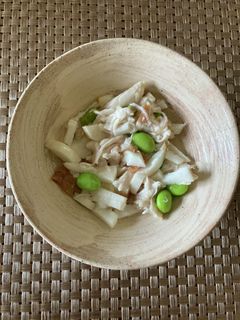 ササミと長芋の梅あえ-レシピのメイン写真