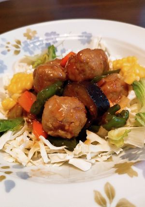 冷凍肉団子使用☆簡単肉団子の甘酢煮-レシピのメイン写真