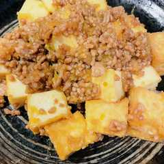 รูปของ ごはんがすすむ 厚揚げの肉味噌炒め