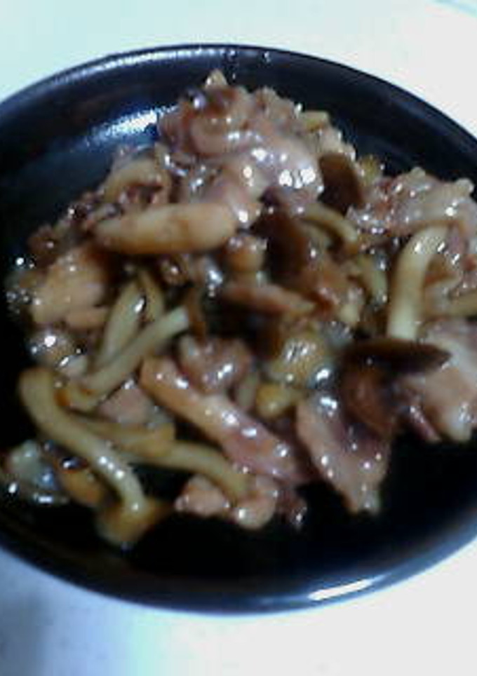 シメジと鶏肉の照り焼き♪-レシピのメイン写真