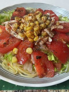 オニオン・チキンサラダの冷製スパゲティ-レシピのメイン写真