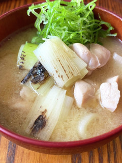 焼きネギの鶏味噌汁-レシピのメイン写真