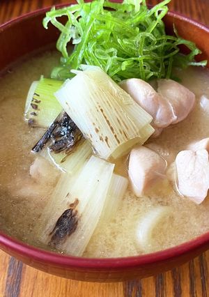 焼きネギの鶏味噌汁-レシピのメイン写真