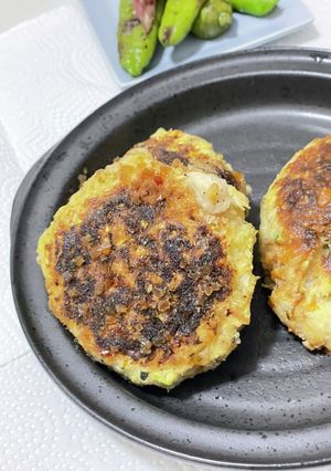 お肉使わない!もちもちヘルシー野菜バーグ-レシピのメイン写真