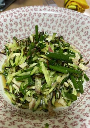 無限系きゅうりと小葱のサラダ-レシピのメイン写真