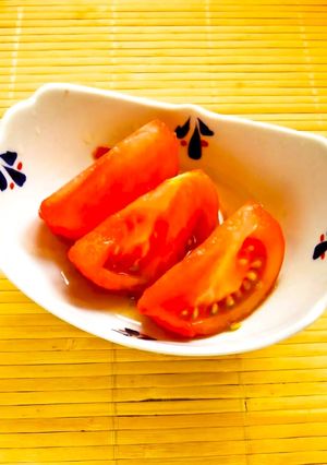 ☺材料１つで簡単♪トマトの酢漬け☺-レシピのメイン写真