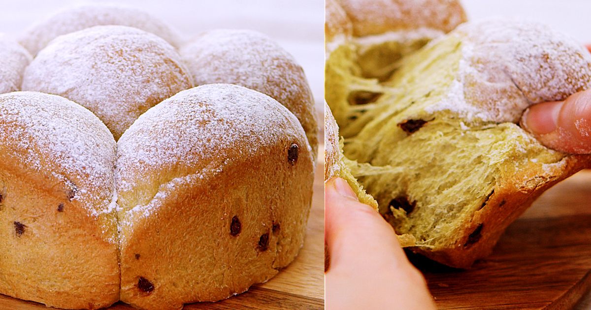 ふわふわ！抹茶のチョコチップちぎりパン by FumieT 【クックパッド