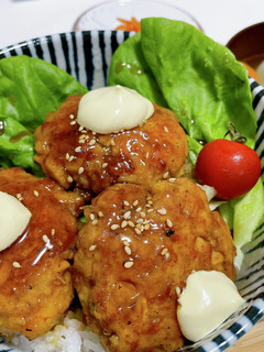 豚とえのきの甘辛照りつくねごはん-レシピのメイン写真