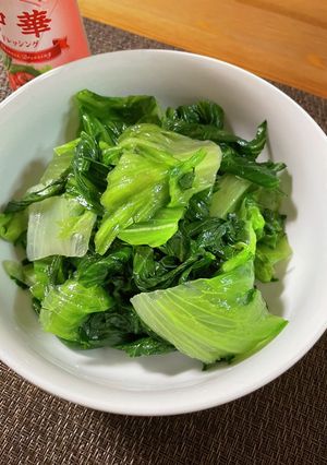 レタスの外葉 中華風おひたし-レシピのメイン写真