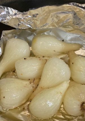 大粒生らっきょうのホイル焼き-レシピのメイン写真