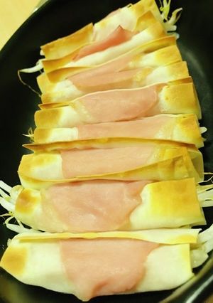 ★生ハムチーズ巻き★ ➕もやしの時短料理-レシピのメイン写真