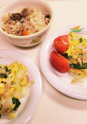 ◇大葉香る♪赤玉ねぎの卵とじ◇-レシピのメイン写真