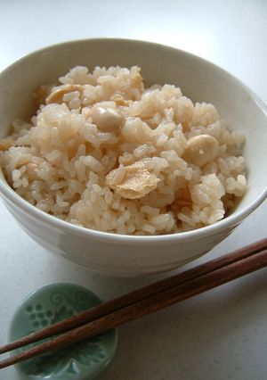 大豆とお揚げの炊き込みご飯-レシピのメイン写真