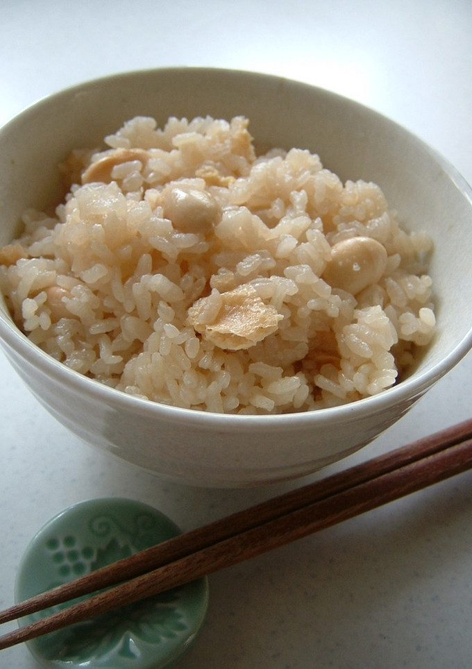 大豆とお揚げの炊き込みご飯-レシピのメイン写真