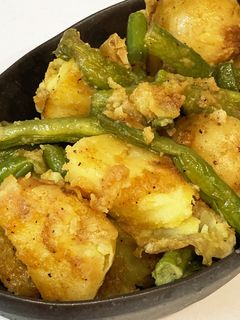 じゃがいもといんげん、カレーマヨ炒め♪-レシピのメイン写真