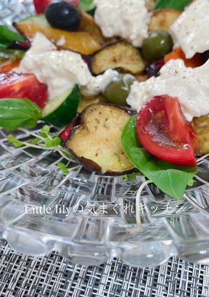 グリル野菜とフレッシュ野菜のサラダ-レシピのメイン写真
