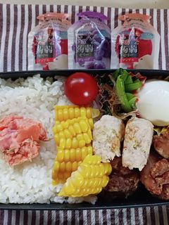 唐揚げとつくね弁当(6.21)-レシピのメイン写真