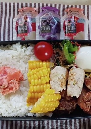 唐揚げとつくね弁当(6.21)-レシピのメイン写真